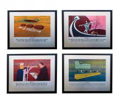 4 vintage educational Ford Motor posters research and information dept - 2913463