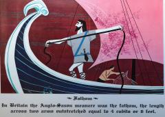 4 vintage educational Ford Motor posters research and information dept - 2913476