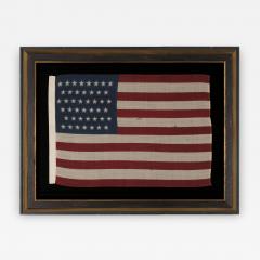44 Stars in Zigzagging Rows on a Press Dyed Wool American Flag - 638041