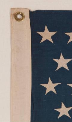 45 Stars on a Attractive Denim Blue Canton Cotton Bunting American Flag - 636730