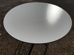 48 Round White Laminate Top Table with Steel Wire Base 2 available  - 4438171