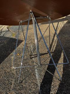 48 Round White Laminate Top Table with Steel Wire Base 2 available  - 4438181