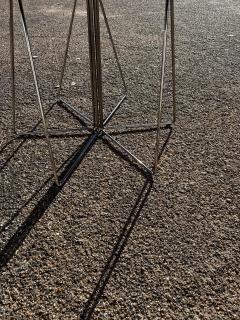 48 Round White Laminate Top Table with Steel Wire Base 2 available  - 4438184