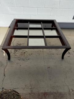 48 x 48 Modern Walnut with Glass Inserts Coffee Table - 4474524