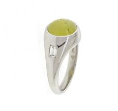 5 22 CARAT CAT S EYE CHRYSOBERYL RING - 2835350