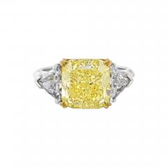 5 CARAT RADIANT CUT DIAMOND GIA TRILLIONS RING - 2927610