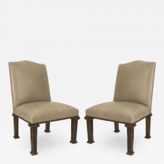 5 English Georgian Leather Side Chairs - 4693264