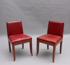 5 French Art Deco Mahogany Side Chairs - 2709876