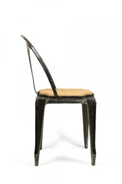 5 French Art Deco Metal Cafe Side Chairs - 4670510