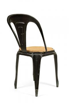 5 French Art Deco Metal Cafe Side Chairs - 4670511