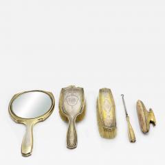5 Piece American Victorian Silver Brush Set - 4332386