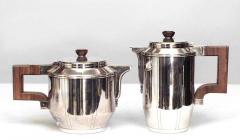 5 Piece French Art Deco Silver Plate Tea Set - 4197828