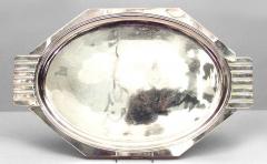 5 Piece French Art Deco Silver Plate Tea Set - 4197829