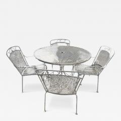 5 piece Wrought Iron w Mesh Outdoor Patio Set - 4419464