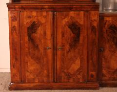 6 Doors Buffet In Walnut Louis XIV 17 Century With Fountain - 3159158