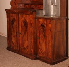 6 Doors Buffet In Walnut Louis XIV 17 Century With Fountain - 3159159