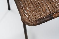 6 Iron and Rattan Chairs Brazil 1960s - 1316341