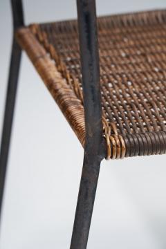 6 Iron and Rattan Chairs Brazil 1960s - 1316343