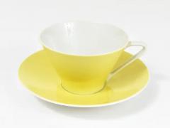 6 Midcentury Pastel Daisy Porcelain Coffee Cups Lilien Austria 1950s - 4064938
