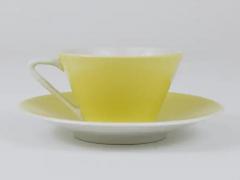 6 Midcentury Pastel Daisy Porcelain Espresso Coffee Cups Lilien Austria 1950s - 4068395