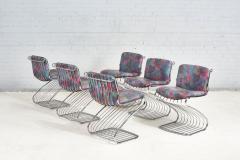 6 Steel Gastone Rinaldi Dining Chairs for Rima Italy 1970 - 2751238
