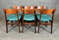 6 Vintage Danish Mid Century Modern Teak Dining Chairs by Sch nning Elgaard - 3316610
