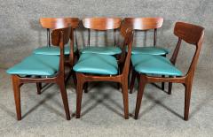 6 Vintage Danish Mid Century Modern Teak Dining Chairs by Sch nning Elgaard - 3316611
