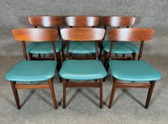 6 Vintage Danish Mid Century Modern Teak Dining Chairs by Sch nning Elgaard - 3316617