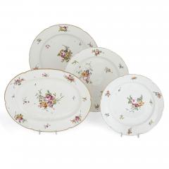 63 Piece Antique German Floral Porcelain Part Dinner Service - 4645000