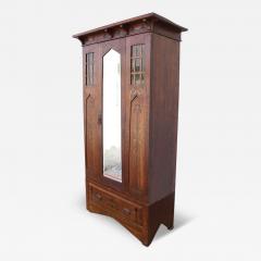 6FT Arts and Crafts Mission Oak Armoire - 3223692