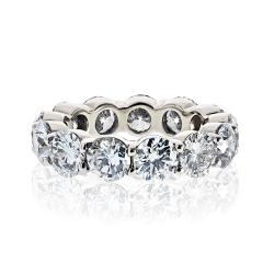 7 15cttw Round Brilliant Cut Diamond Eternity Ring - 4553373