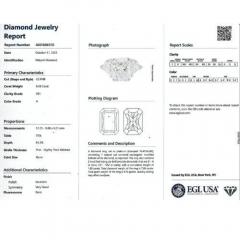 7 68 Carat TW Radiant Cut Trillion Cut Three Stone Engagement Ring - 3861976