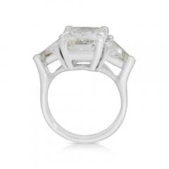 7 68 Carat TW Radiant Cut Trillion Cut Three Stone Engagement Ring - 3862005