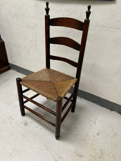 7 Ladder Back Rush Seat Dining Chairs - 2768703
