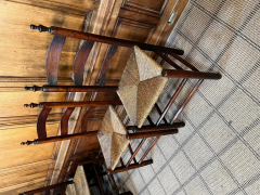 7 Ladder Back Rush Seat Dining Chairs - 2768735