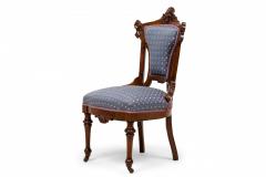 7 Piece American Victorian Upholstered Carved Mahogany Living Room Set - 2800801