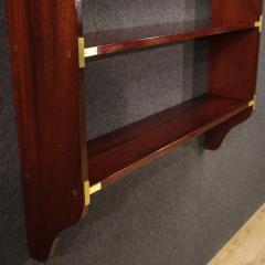70s English wall bookcase in mahogany - 4202090