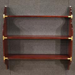 70s English wall bookcase in mahogany - 4202093