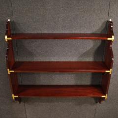 70s English wall bookcase in mahogany - 4202098