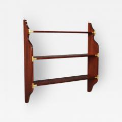 70s English wall bookcase in mahogany - 4204069