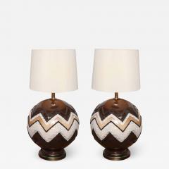 70s Glass Globe Table Lamps - 1805446