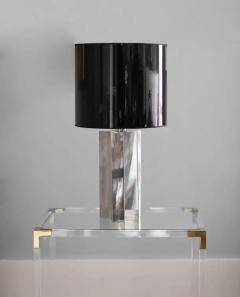 70s Lamp Made of Chromed Metal and Vinyl - 3347532