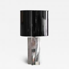 70s Lamp Made of Chromed Metal and Vinyl - 3360435