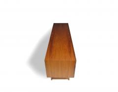 71 Danish Teak Credenza With Sliding Doors on Flared Legs - 4140324