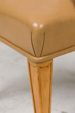 8 English Art Deco Maple High Back Dining Chairs - 4630581