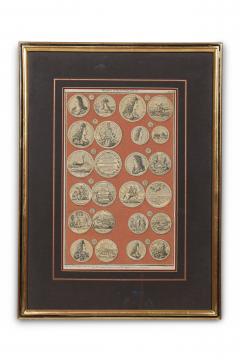 8 English Engravings of Various Medals - 4517397