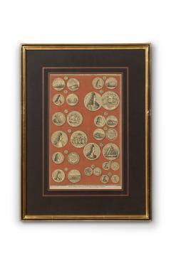 8 English Engravings of Various Medals - 4517399
