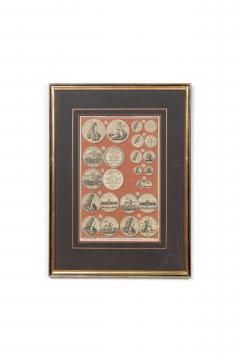 8 English Engravings of Various Medals - 4517400