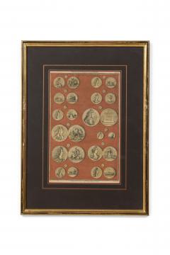 8 English Engravings of Various Medals - 4517402