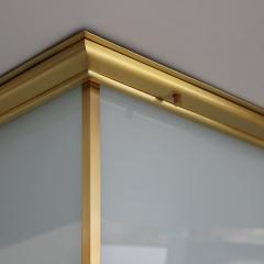 8 Large Fine French Mid Century Bronze Flush Mounts with Saint Gobain Glass - 4678642